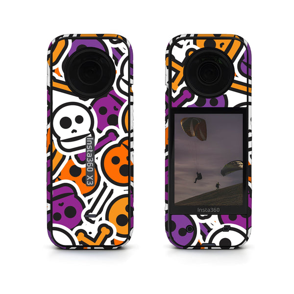 Skull Halloween Pattern Insta360 Skin