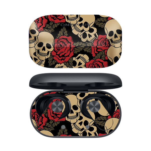 Skull Roses - OnePlus Nord Buds 2 Skins
