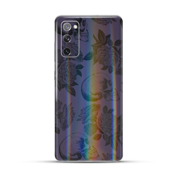 Skull Roses Holographic Edition - Mobile Skin