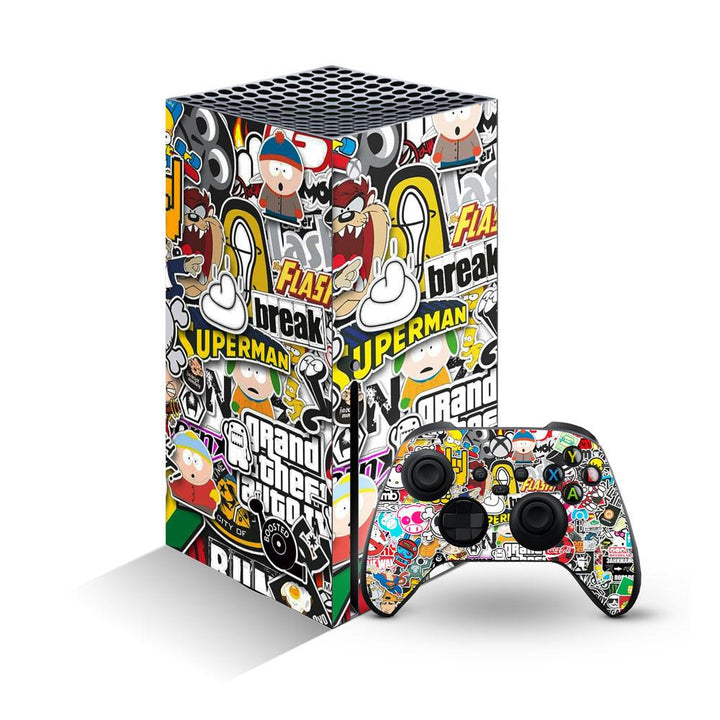 Sticker bomb 08 - XBox Series X Console Skins