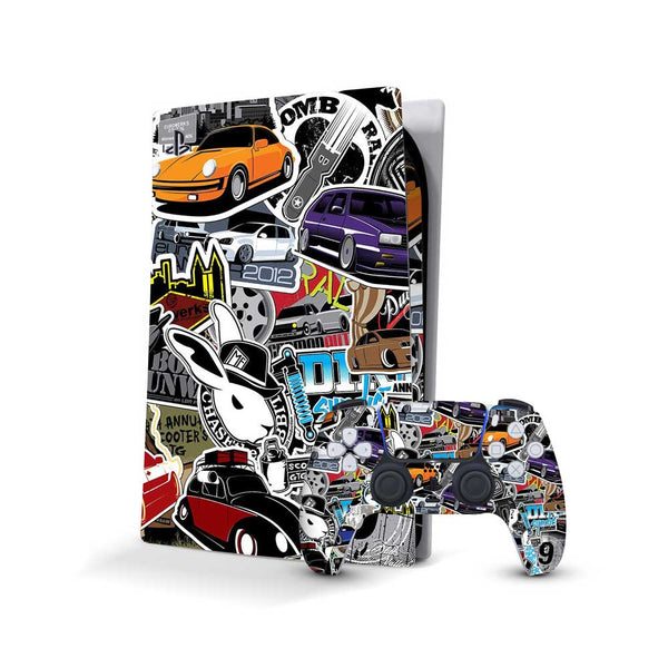 Sticker bomb 09 - Sony PlayStation 5 Console Skins