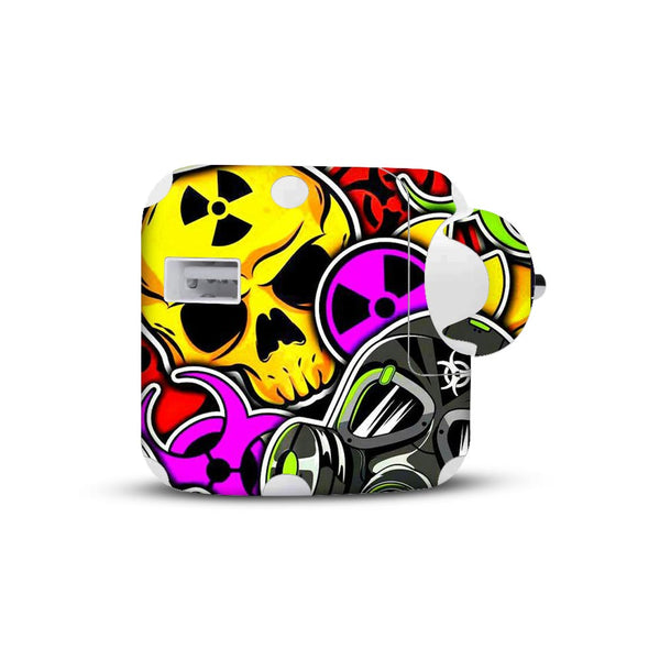 Toxic-StickerArt -  charger skins for Apple 10 watt by Sleeky India