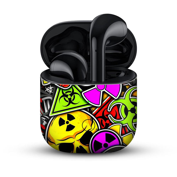 Toxic StickerArt - skin for realme buds air by sleeky india