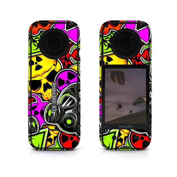 Toxic Stickerbomb Insta360 Skin