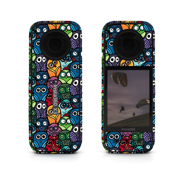 Traditional Owl Pattern Insta360 Skin