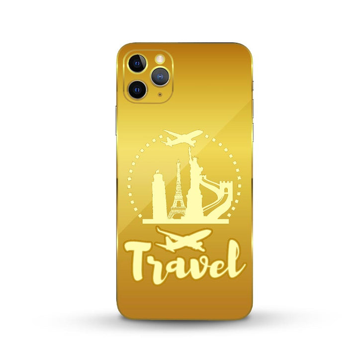 Travel golden plate concept skin by Sleeky India  