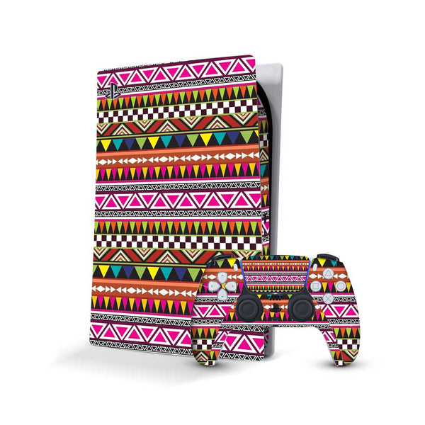 Tribal pattern 02 - Sony PlayStation 5 Console Skins