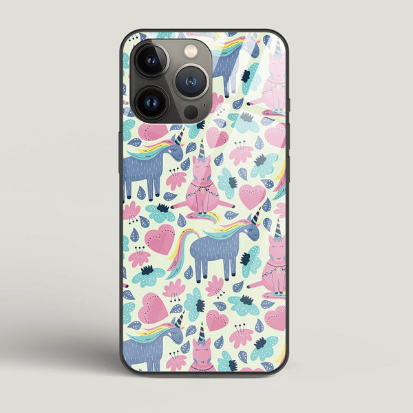 Unicorn Love - iPhone 13 Pro Glass Gripper Case