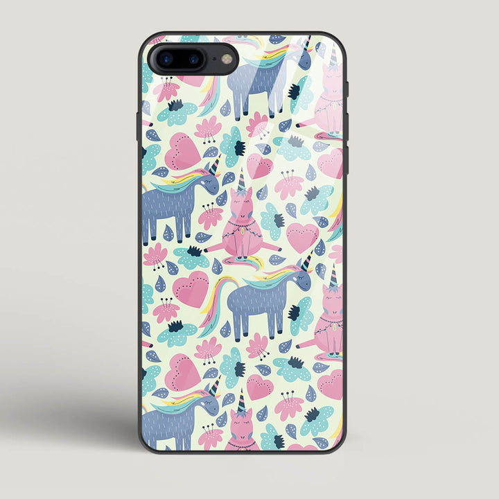 Unicorn Love - iPhone 7 Plus Glass Gripper Case