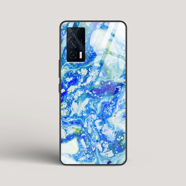 Blue Acid Marble - vivo iQOO Neo 5 Glass Case