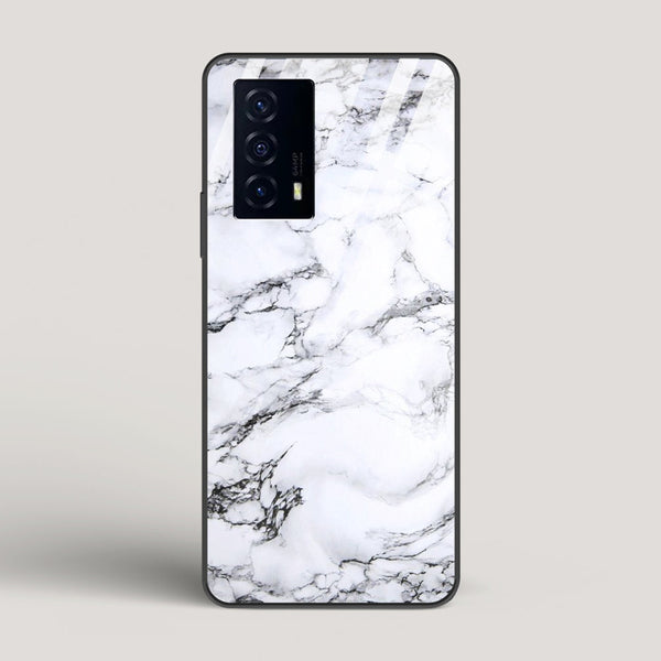 Marble White Luna - vivo iQOO Z5 Glass Case