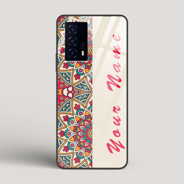 Complex Mandala Name Edition - Vivo iQOO Z5 Glass Case
