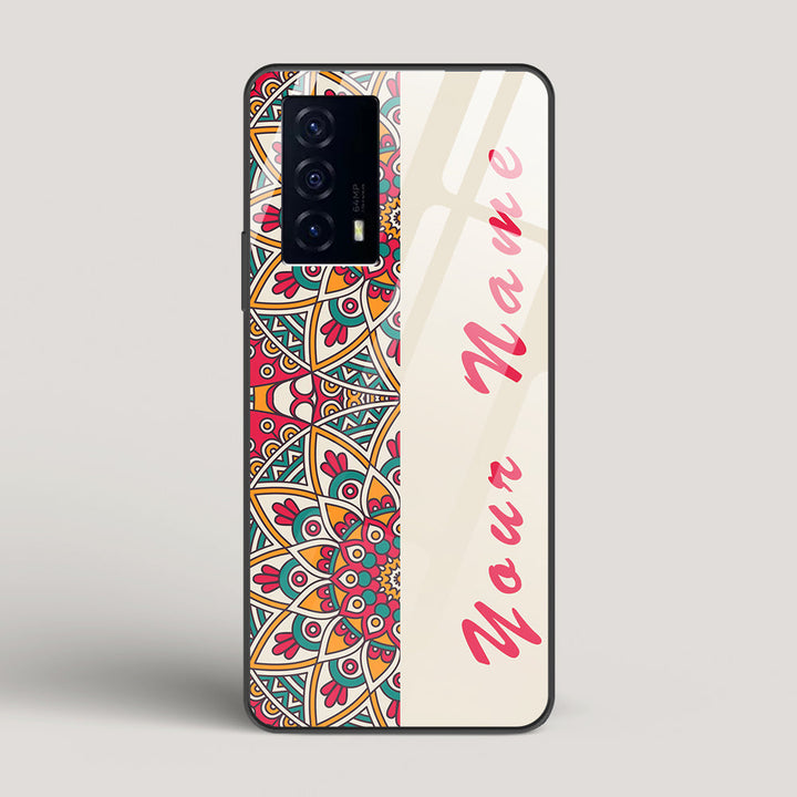 Complex Mandala Name Edition - Vivo iQOO Z5 Glass Case