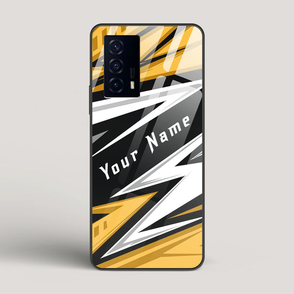 Racer Yellow Name Edition - Vivo iQOO Z5 Glass Case