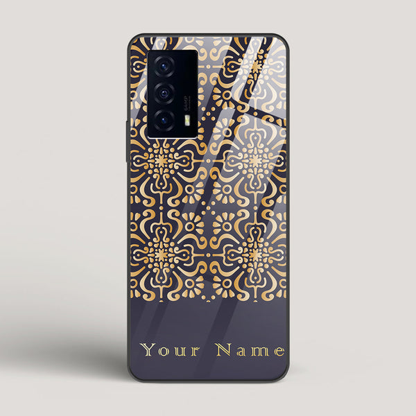Royal Purple Name Edition - Vivo iQOO Z5 Glass Case