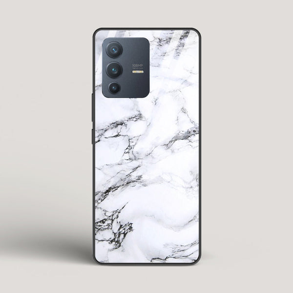 Marble White Luna - vivo V23 Pro Glass Case