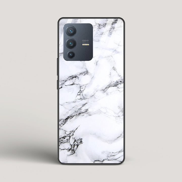 Marble White Luna - vivo V23 Pro Glass Case