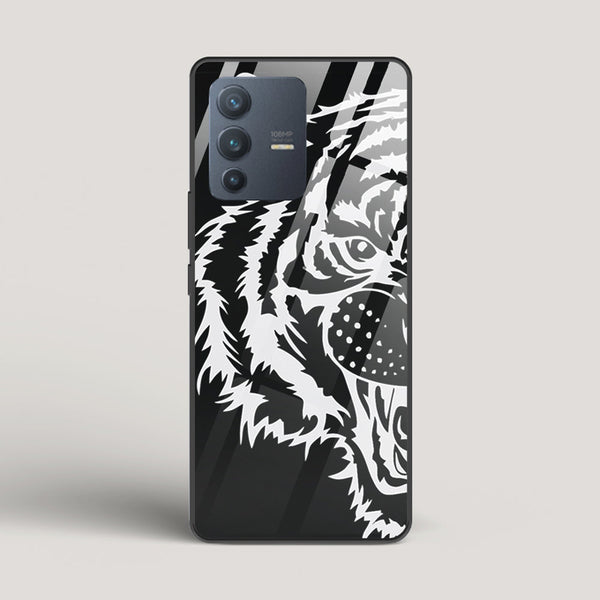 Tiger silhouette - vivo V23 Pro Glass Case