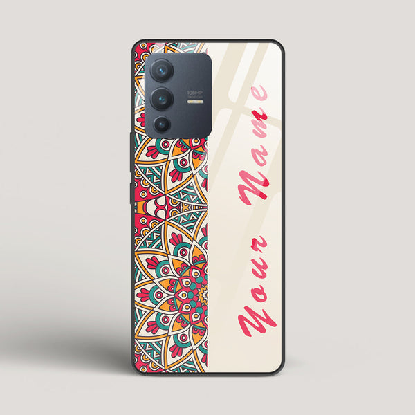 Complex Mandala Name Edition - Vivo V23 Pro Glass Case