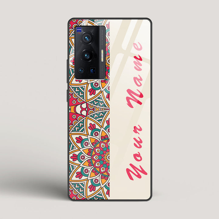 Complex Mandala Name Edition - Vivo X70 Pro Glass Case