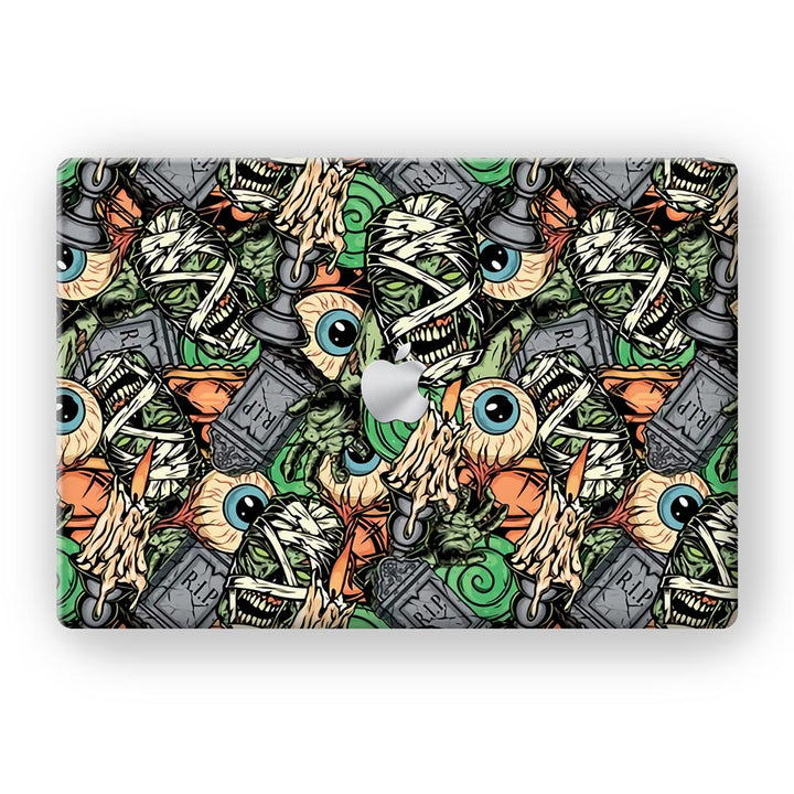 Vintage Horror Pattern - MacBook Skins