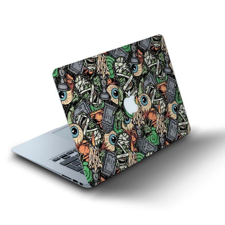 Vintage Horror Pattern - MacBook Skins