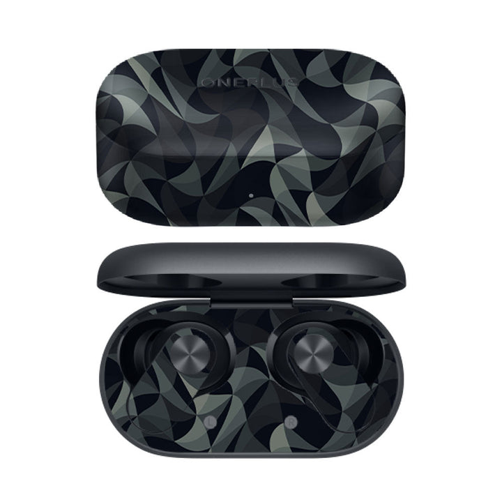 Wave Mosaic Grey Black - OnePlus Nord Buds 2R Skins