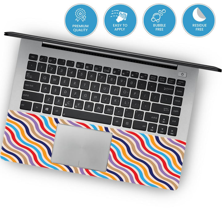 Wavy Striped Lines - Laptop Skins