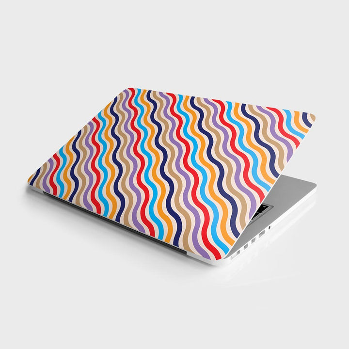 Wavy Striped Lines - Laptop Skins