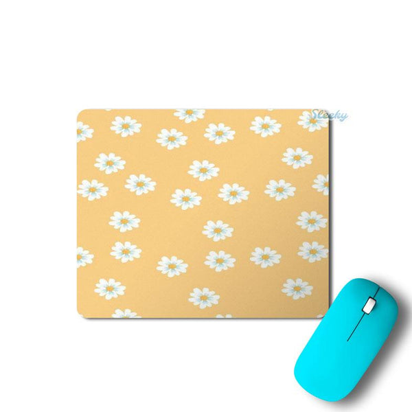 white-flower Mousepad