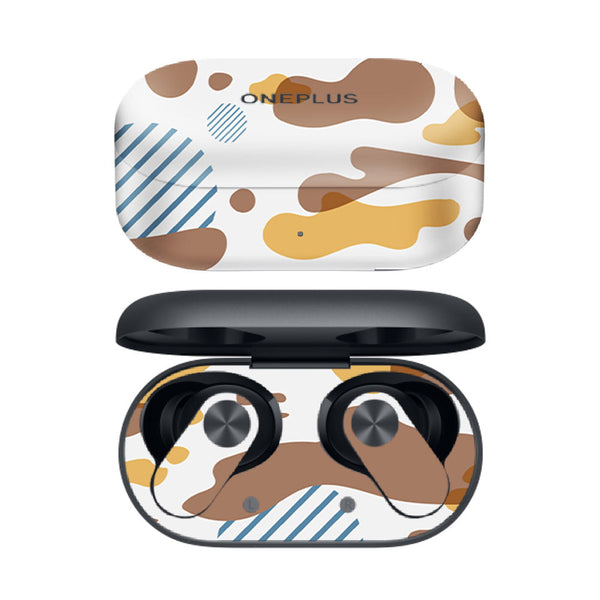 Yellow Modern Camo - OnePlus Nord Buds 2R Skins