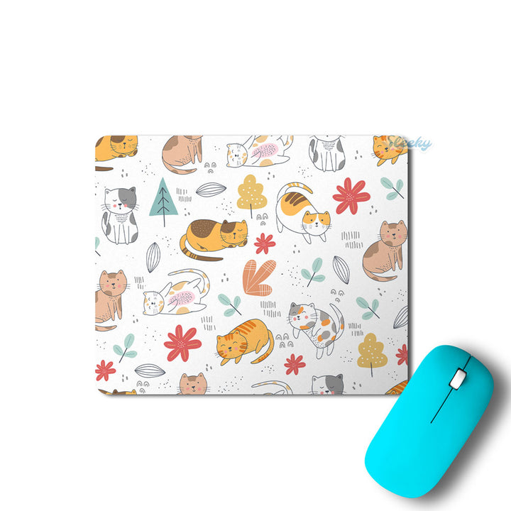 Abstract Cat pattern - Mousepad