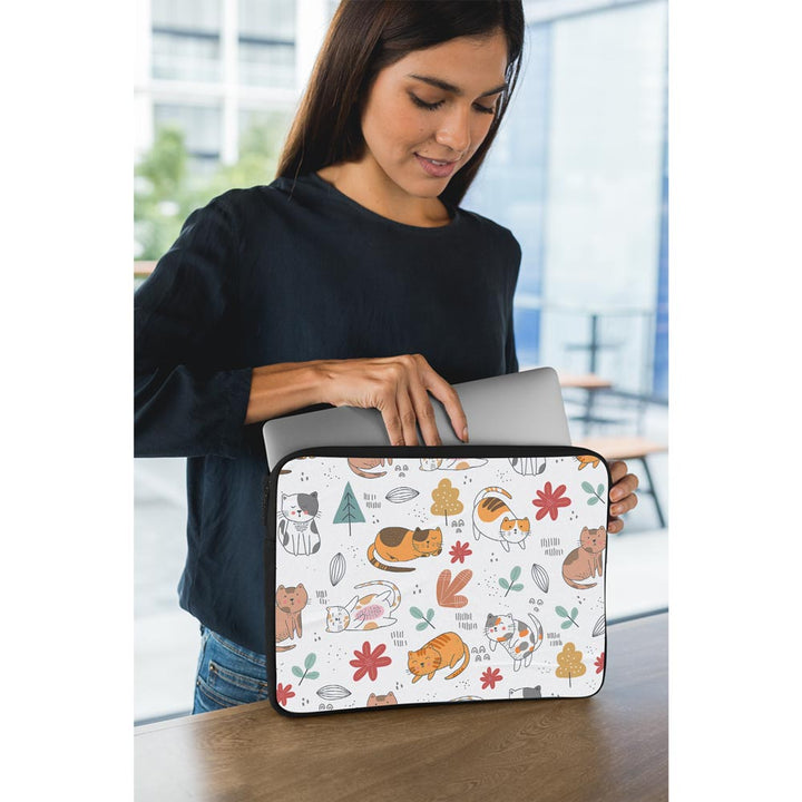 Abstract Cat Pattern - Laptop Sleeve