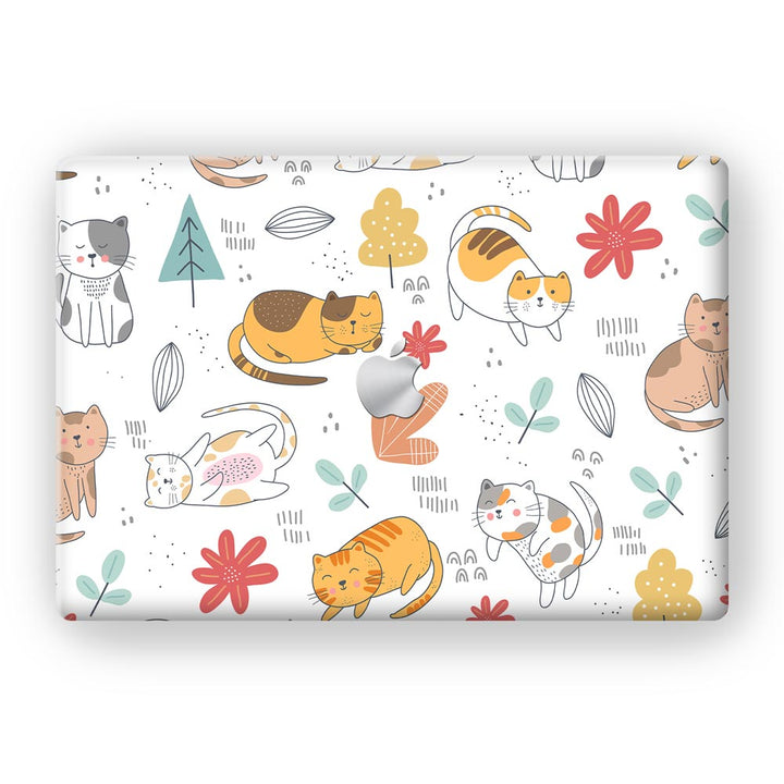 Abstract Cat Pattern - MacBook Skins