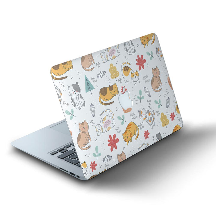 Abstract Cat Pattern - MacBook Skins