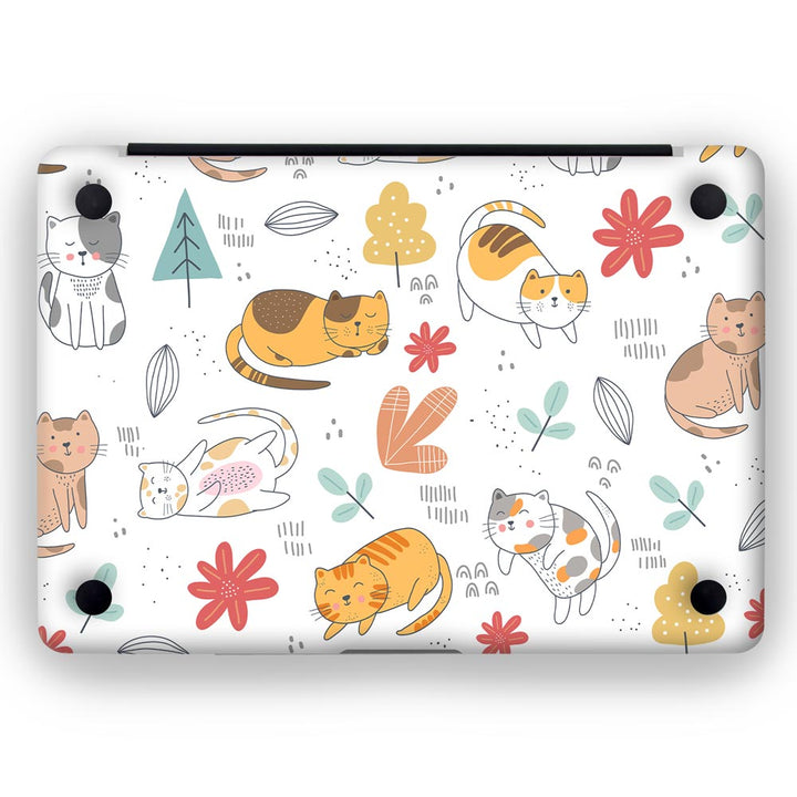 Abstract Cat Pattern - MacBook Skins