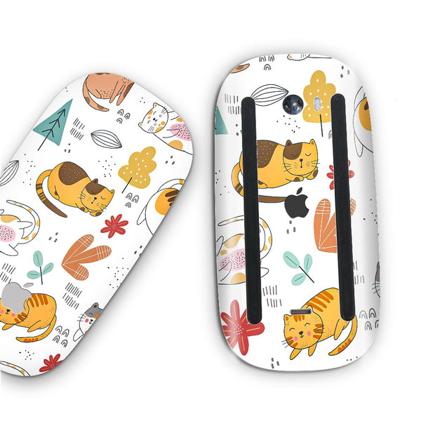 Abstract Cat Pattern - Apple Magic Mouse 2 Skins