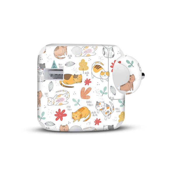 Abstract Cat Pattern - Apple 2019 10W Charger skin