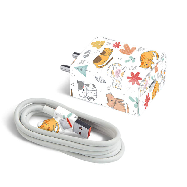 Abstract Cat Pattern - MI 22.5W & 33W Charger Skin