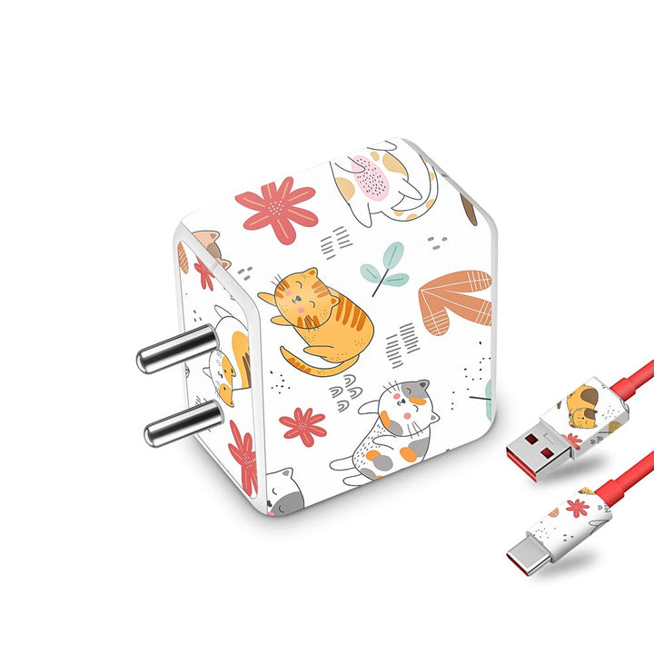 Abstract Cat Pattern - Oneplus Dash Charger Skin