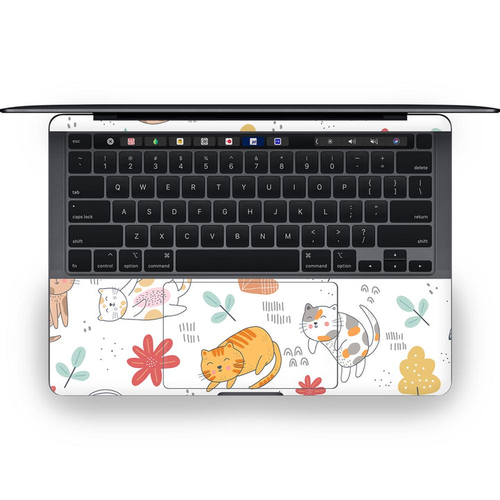 Abstract Cat Pattern - MacBook Skins