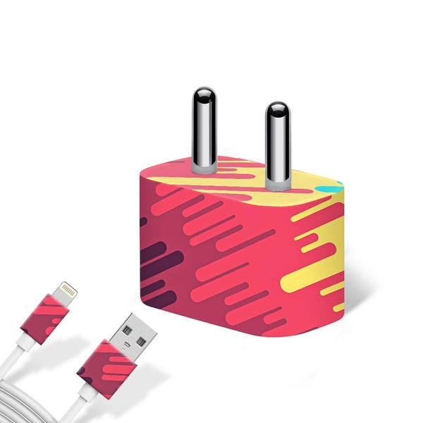 Abstract Cross Lining - Apple charger 5W Skin