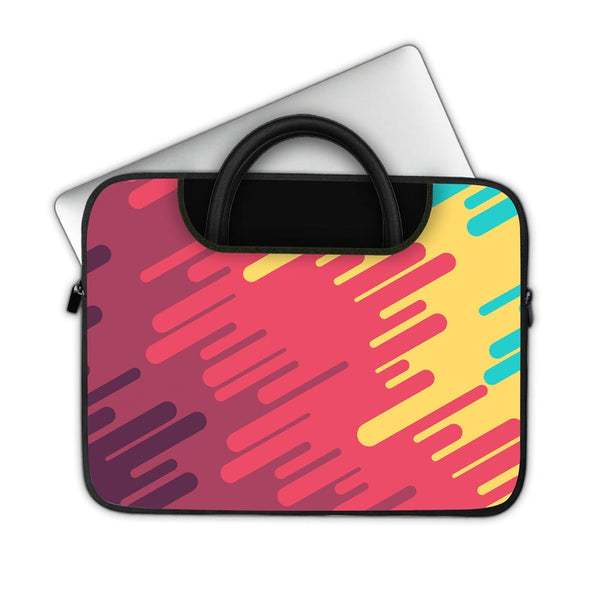Abstract Cross Lining - Pockets Laptop Sleeve