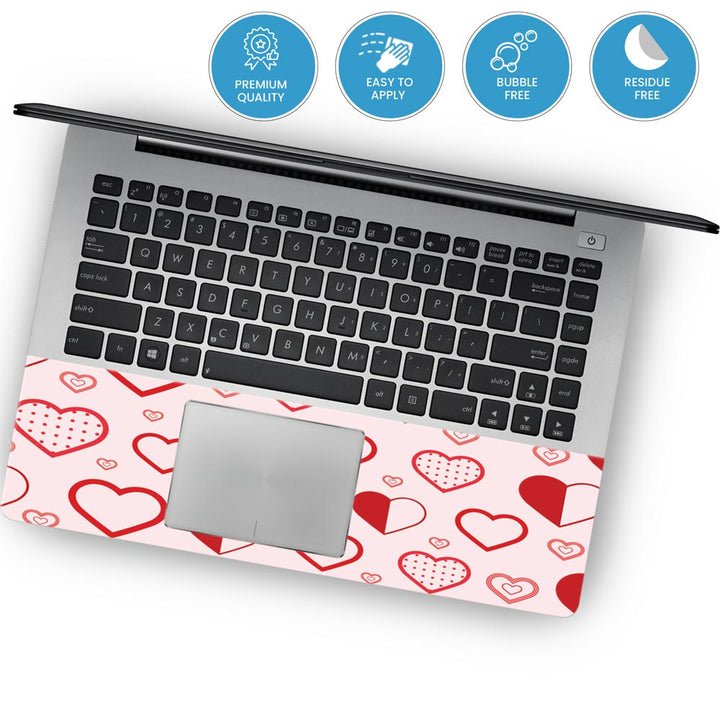 Abstract Heart Pattern - Laptop Skins