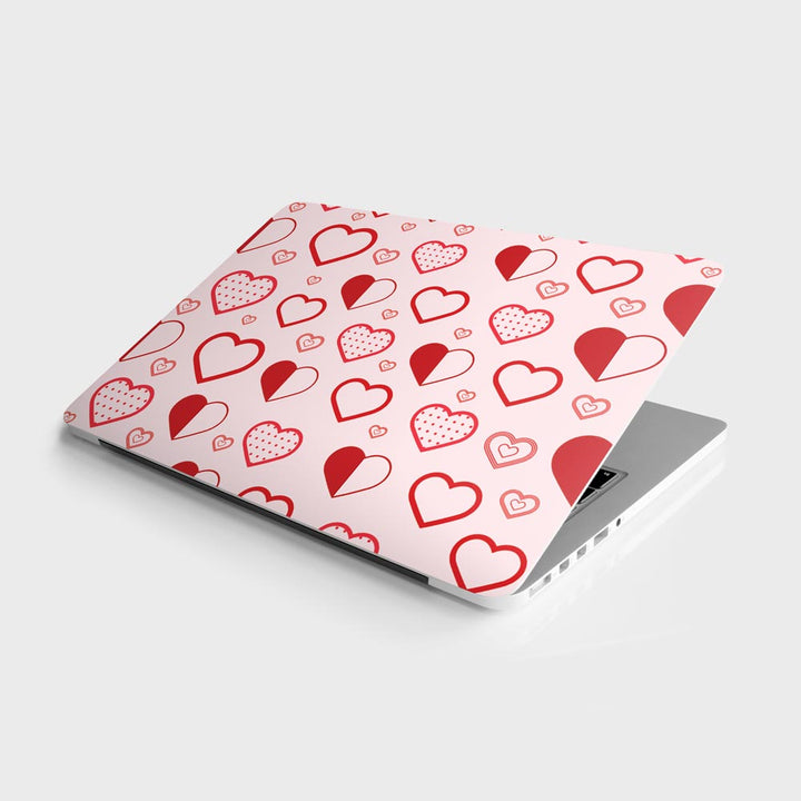 Abstract Heart Pattern - Laptop Skins