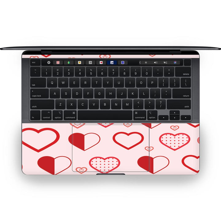 Abstract Heart Pattern - MacBook Skins