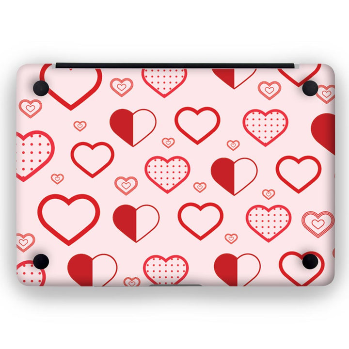 Abstract Heart Pattern - MacBook Skins