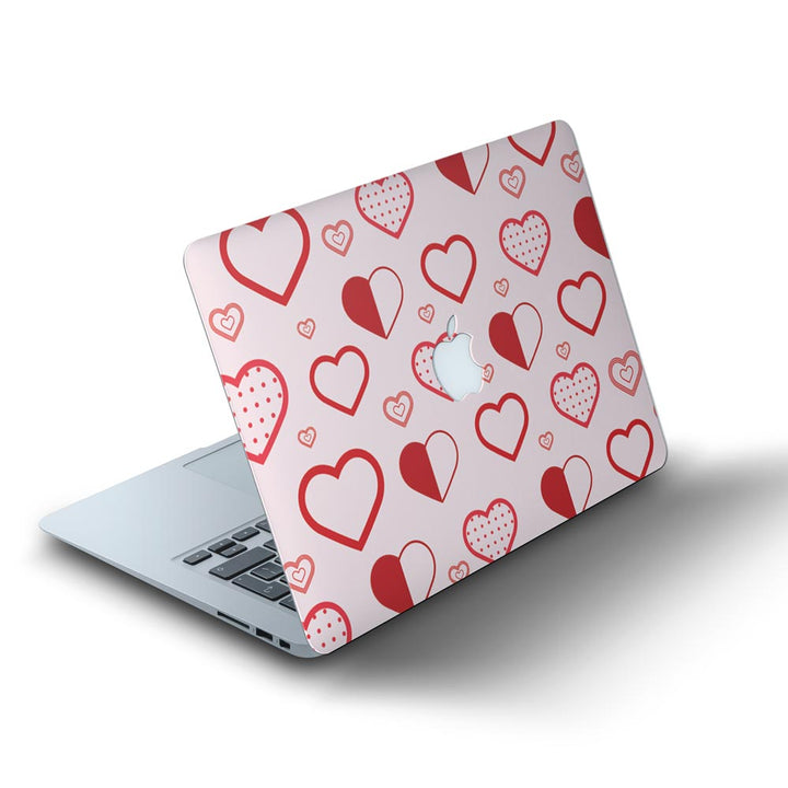 Abstract Heart Pattern - MacBook Skins