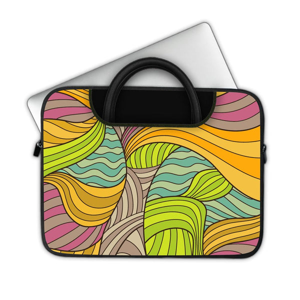 Abstract Stripes Pattern - Pockets Laptop Sleeve