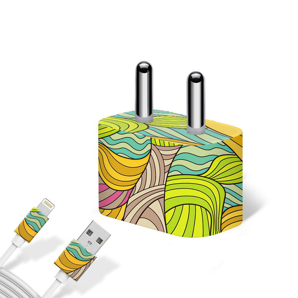 Abstract Stripes Pattern - Apple charger 5W Skin